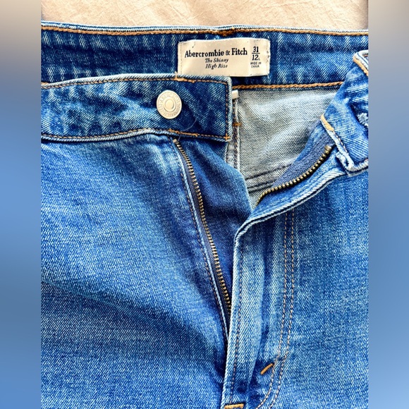 Abercrombie & Fitch Women’s Skinny High Rise Blue Denim Jeans - Picture 2 of 3